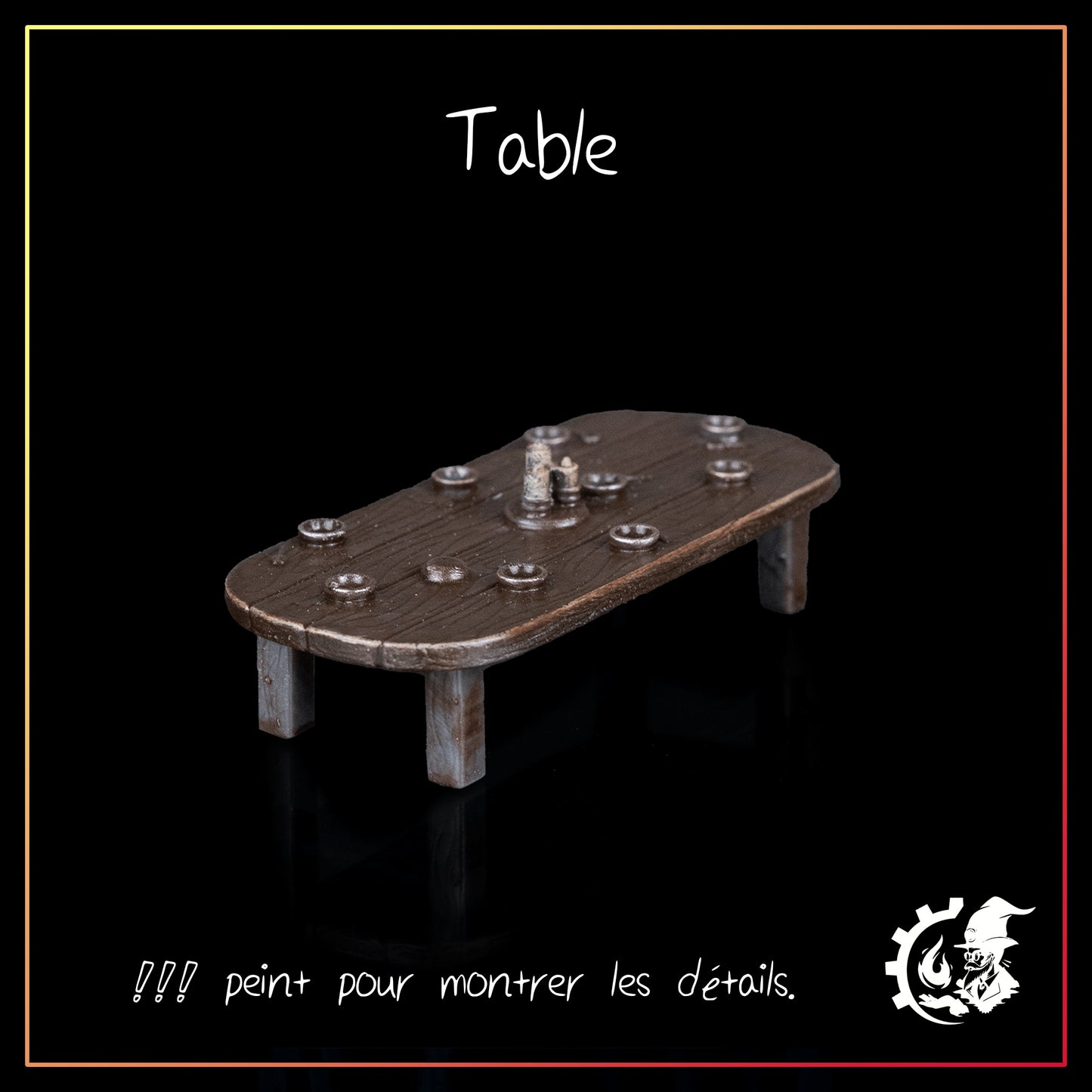 Ensemble de départ pour village – Accessoires en résine