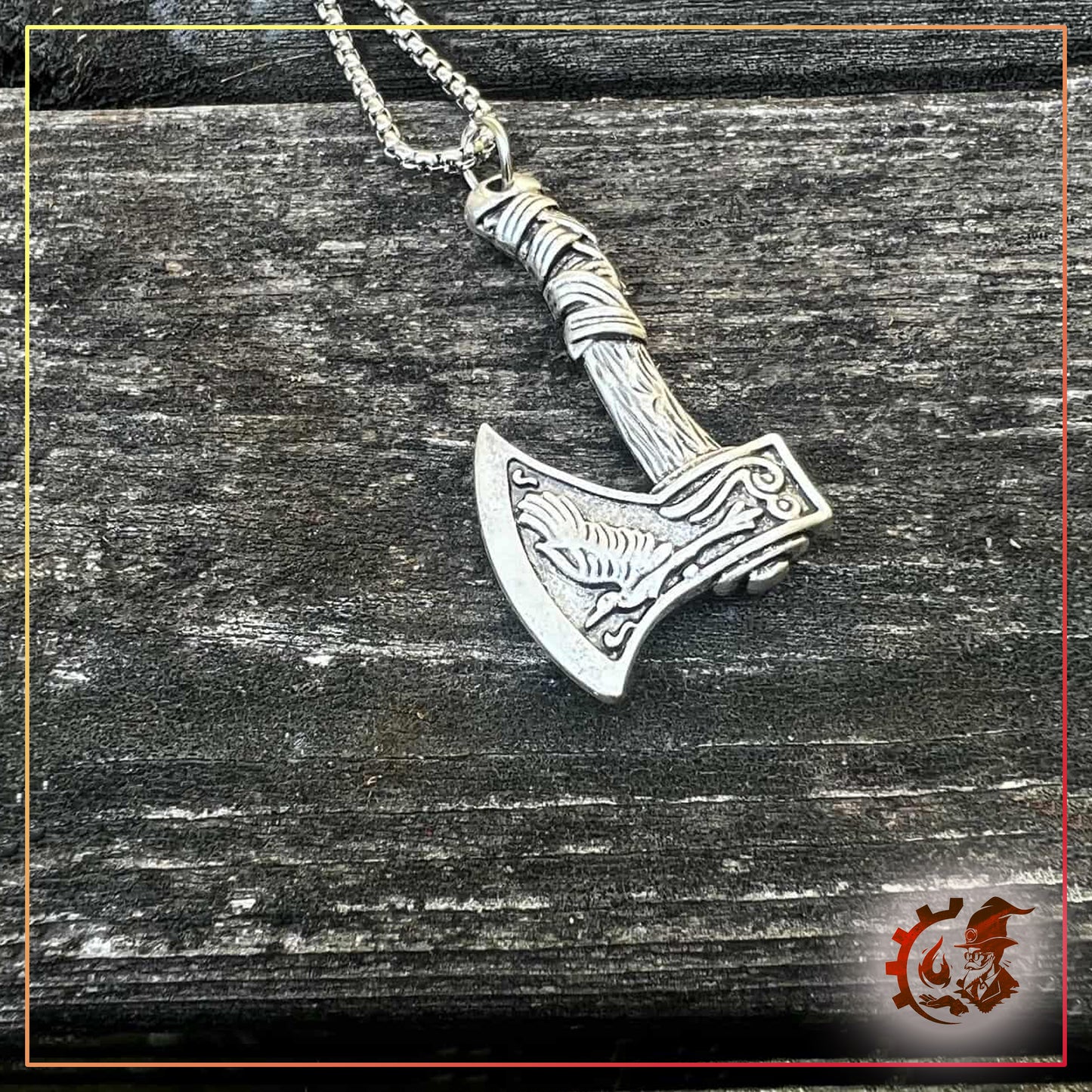 Viking Axe Pendant Necklace