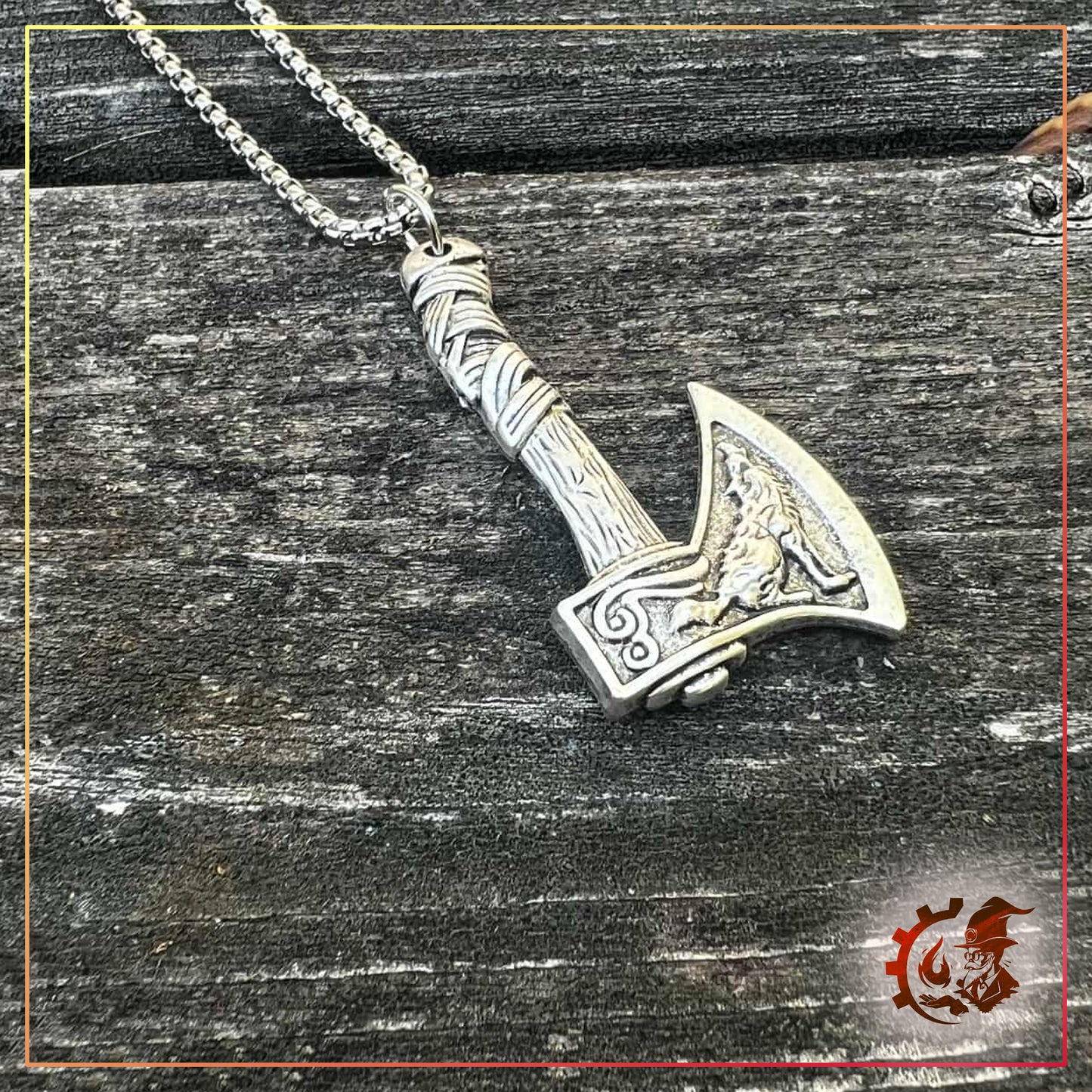 Viking Axe Pendant Necklace