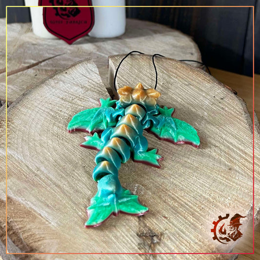 Baby dragon articulated necklace