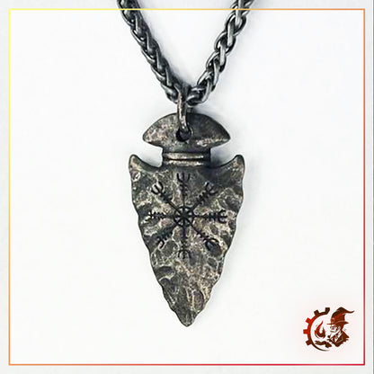 Collier Fer de lance "Aegishjalmr"