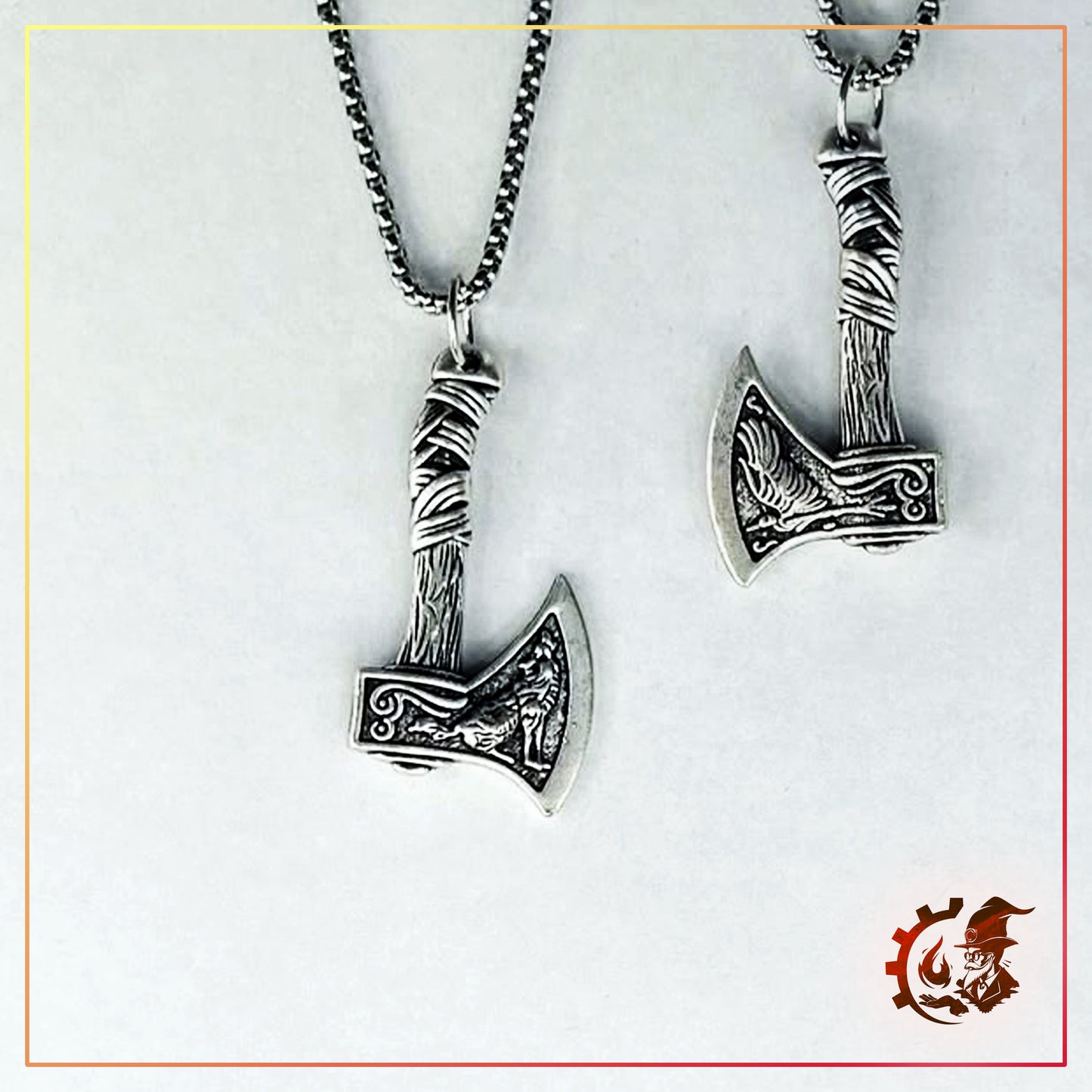 Viking Axe Pendant Necklace