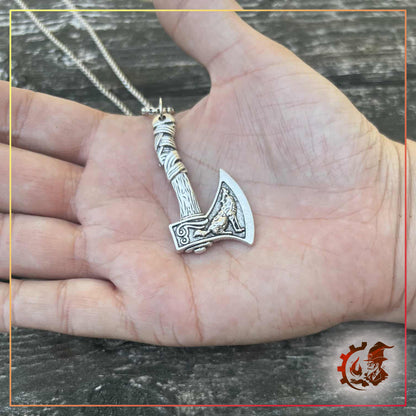 Viking Axe Pendant Necklace